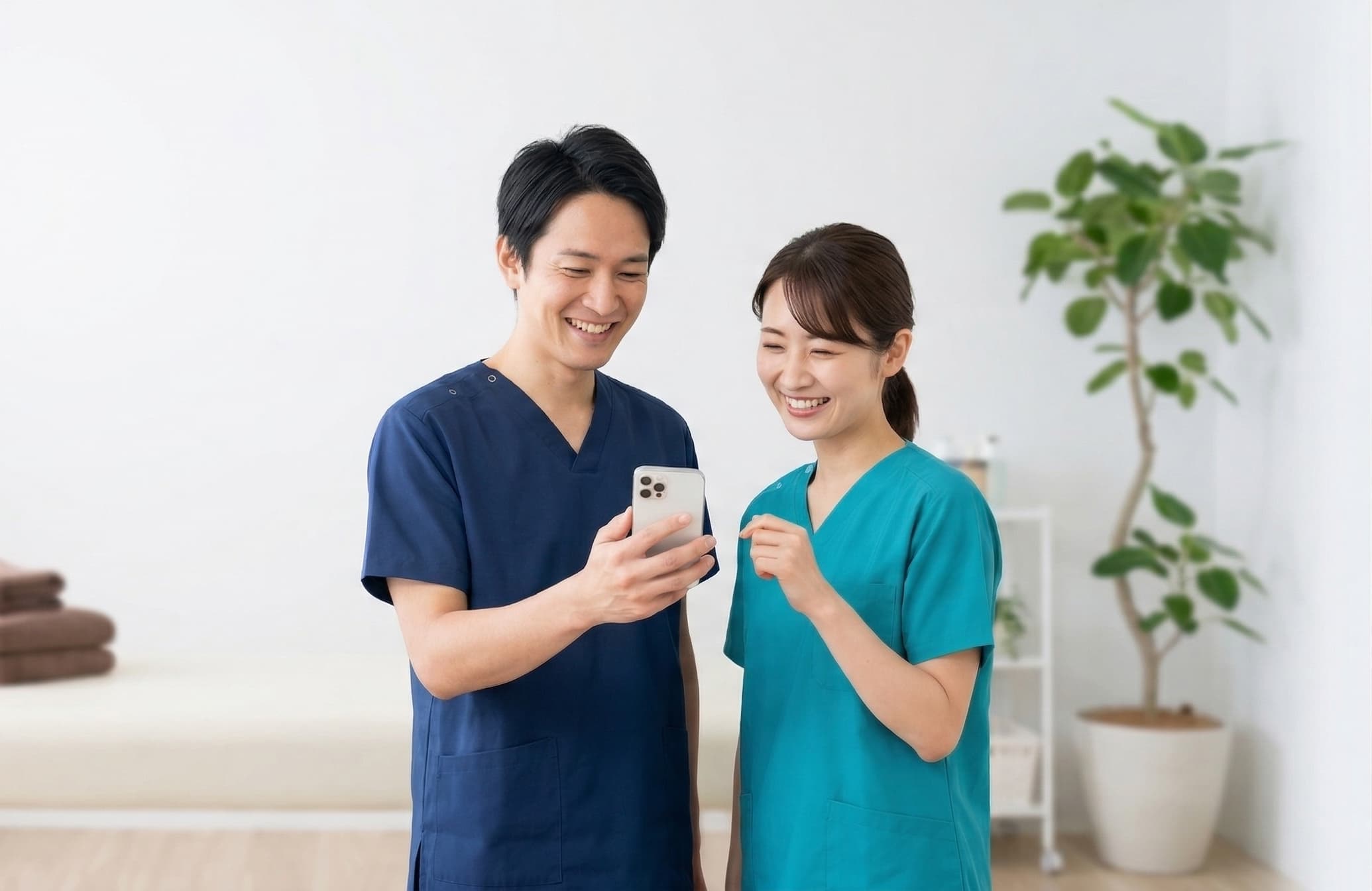 治療院で働くスタッフ